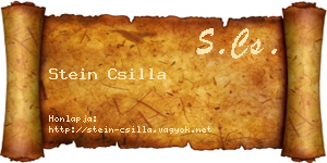 Stein Csilla névjegykártya