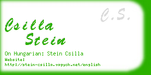 csilla stein business card